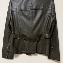Pacmy CLASSIC FASHION 本革　羊革　カーキ　レザージャケットの画像