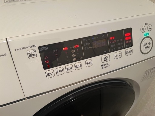 シャープ　ドラム式洗濯機　2023年製　sharp ES-H10G 