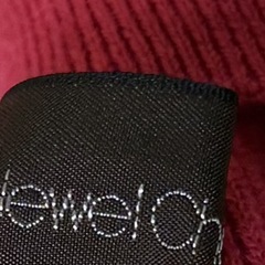 Jewel Changes  スクエアネック リブニット ピンク　ウールの画像