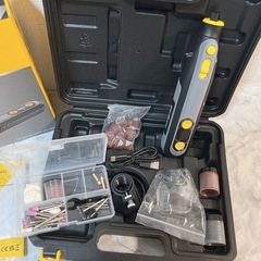 【新品未使用】ペン型ミニルーター ワイヤレス リューター DIY工具セット コードレス 小型 研磨 彫刻の画像