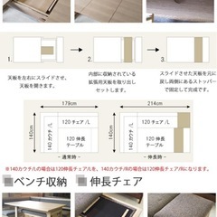 【美品】ダイニングテーブル4点セットの画像