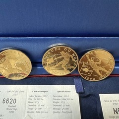 1998 FIFA World Cup Gold Coin 金貨51グラム の画像