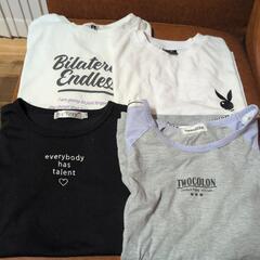 S.JENNIパジャマ上下　黒スキニー　Tシャツ4点　靴下4点の画像