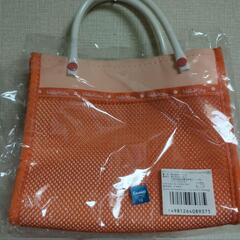 ハローキティー オレンジ メッシュバッグの画像