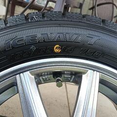  1シーズン使用  2023年製
155/65R14  GOOD YAER IceNAV 7 ＆アルミホイール4本セットの画像