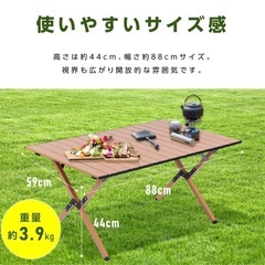 アウトドアテーブル　の画像