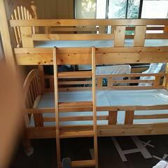 別荘で使用していた2段ベッドの画像