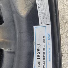 大人気ホイール LOXARNY F10 ロクサーニ 
ガンメタ ポリッシュ アルミホイール 
PCD100 4穴  5.5J 16インチ 4本セットの画像