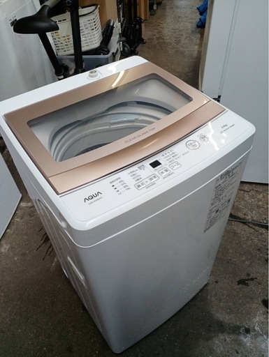 アース万代店 AQUA アクア 5.0kg全自動洗濯機 AQW-S5NBK 2023年製 3D 