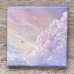 未使用保管品☆キャンバスアート アクリル画６点セットの画像