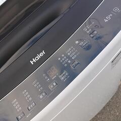 【取引中】ハイアール2022年製4.5㎏全自動洗濯機 極美品の画像
