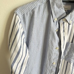 GAP ストライプ　SLIM FIT EASY IRON 長袖シャツ　メンズの画像