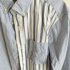 GAP ストライプ　SLIM FIT EASY IRON 長袖シャツ　メンズの画像