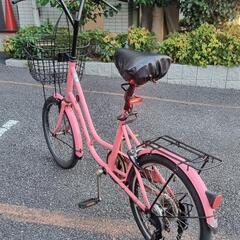  🔰シマノ自転車 変速6段カゴ付きの画像