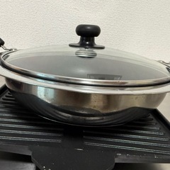 IWATANI tatsujin slim II カセットコンロ ピンク スリム お鍋と鉄板付の画像