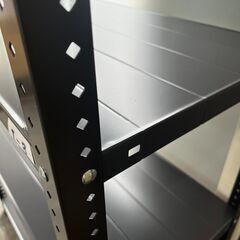 スチールラック (約)幅87.5cm×奥行45cm×高さ180cm 「ネオブラック」の画像