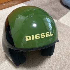 DIESEL オリーブグリーン ヘルメット　グローブ　収納袋の画像