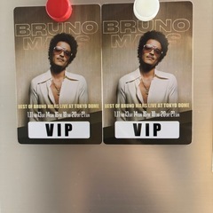 ブルーノマーズのVIPチケット限定 VIPカードの画像