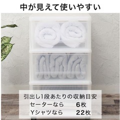 【収納ケース】奥行深め！この画像×2点セット　5枚目参照の画像