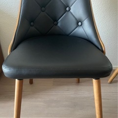 【超美品】北欧風 木製ダイニングチェア二脚セットの画像