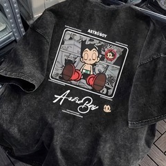 ［新品］鉄腕アトム半袖Tシャツ(黒)コットン100%／サイズXLの画像