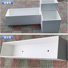 プランター スクエアプランター 組み立て式 ガーデニング 屋外 室内 ブラックの画像
