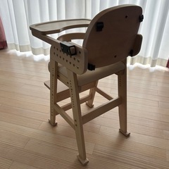 天然木　ベビーチェアの画像