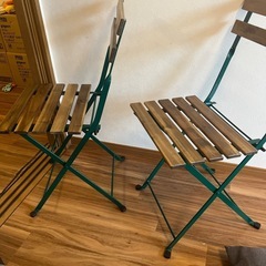 IKEA TARNO チェア2脚　折り畳み可能の画像
