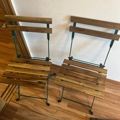 IKEA TARNO チェア2脚　折り畳み可能の画像