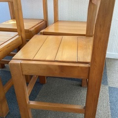 木製イス，6脚セットの画像