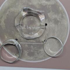 (新品)yumi  ※3P樹脂リング[淡銀]の画像