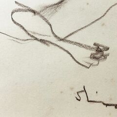 抽象人物画　クロッキー現代美術 壁アート絵画「模写」 リビングルーム装飾 額付きPICTURE FRAME 美術品インテリア デッサン画の画像