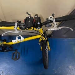 ミニベロ20インチ6速ギア/イエローの画像