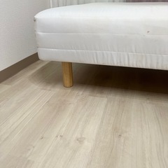 【0円❗️】【無印良品❗️】セミダブル脚付マットレス・高密度ポケットコイルの画像