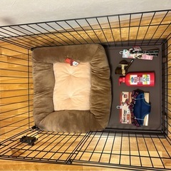 ペットゲージ小型犬未使用品一式の画像