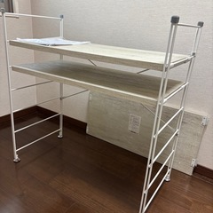 ラック 木製棚板 3段 幅85.5/65 奥行き41.5 高さ85cm MWS-80843 MWS-80643 山善 YAMAZEN の画像