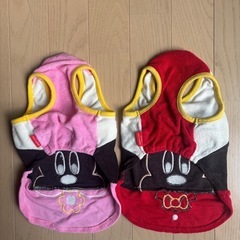 【ディズニー】ミッキーミニー犬用お洋服2枚セットの画像