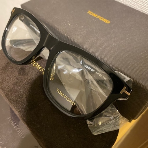 【未使用】【早い者勝ち】TOMFORDトムフォード TF5480 ブラック ウェリントンメガネ