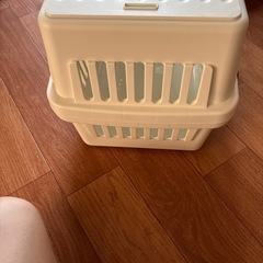 ペット用ハードキャリー白の画像