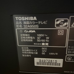 一応予定の方に決まりました。REGZA32の画像
