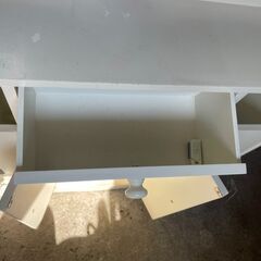棚　No.3957　ホワイト　トイレ収納　※ストッパー破損　【リサイクルショップどりーむ天保山】の画像