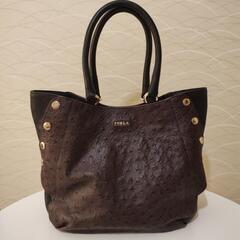 中古品【FURLA　オーストリッチ　バッグ】の画像
