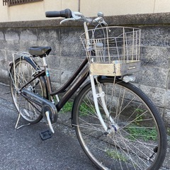 【26インチ自転車】アルベルト　ブリヂストン製　ベルト駆動❗️LEDオートライト仕様　内装3段変速付　前タイヤ新品❗️若林自転車　膳所店　SALE中❗️の画像