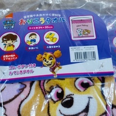 パウパトロール おりこうタオル3枚セットの画像
