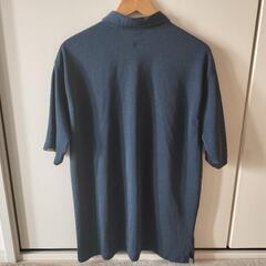 【受渡予定なりました】シャツ　半袖　紺色　XLサイズの画像