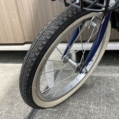 子供用自転車2021年購入品 16型　イノベーションファクトリー泥よけバスケット付き の画像