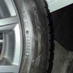 225\60r18 100Q bridgestone DM-V3 42週22年スタッドレスタイヤとアルミホイール4本セット  の画像