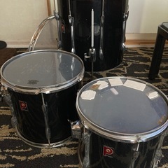 バスドラ、フロアタム、ハイタム、ロータム4点セット