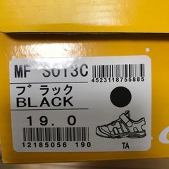 ムーンスターサンダル　19㎝　ブラックの画像