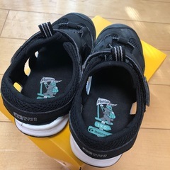 ムーンスターサンダル　19㎝　ブラックの画像